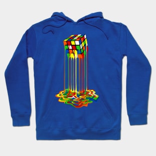 Rainbow Abstraction melted rubix cube Hoodie